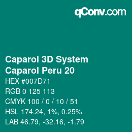 Código de color: Caparol 3D System - Caparol Peru 20 | qconv.com