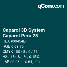 Color code: Caparol 3D System - Caparol Peru 25 | qconv.com