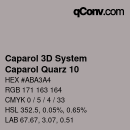 Código de color: Caparol 3D System - Caparol Quarz 10 | qconv.com