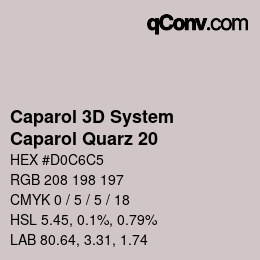 Farbcode: Caparol 3D System - Caparol Quarz 20 | qconv.com