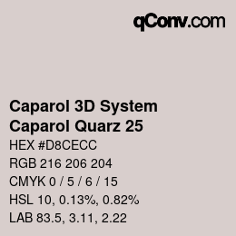 Código de color: Caparol 3D System - Caparol Quarz 25 | qconv.com