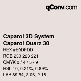 Código de color: Caparol 3D System - Caparol Quarz 30 | qconv.com