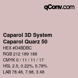 Código de color: Caparol 3D System - Caparol Quarz 50 | qconv.com