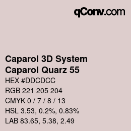 Code couleur: Caparol 3D System - Caparol Quarz 55 | qconv.com