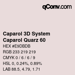 Código de color: Caparol 3D System - Caparol Quarz 60 | qconv.com