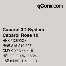 Código de color: Caparol 3D System - Caparol Rose 10 | qconv.com