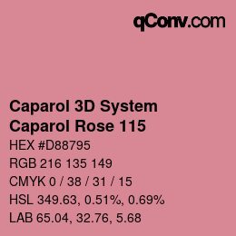 Farbcode: Caparol 3D System - Caparol Rose 115 | qconv.com