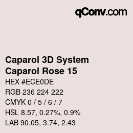 Código de color: Caparol 3D System - Caparol Rose 15 | qconv.com