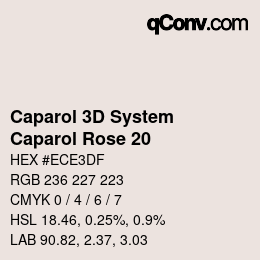 カラーコード: Caparol 3D System - Caparol Rose 20 | qconv.com