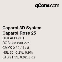 Código de color: Caparol 3D System - Caparol Rose 25 | qconv.com