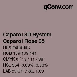 Código de color: Caparol 3D System - Caparol Rose 35 | qconv.com