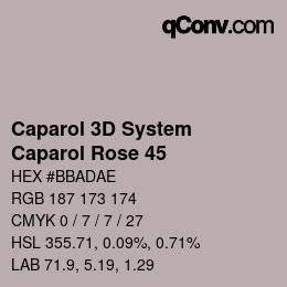 Farbcode: Caparol 3D System - Caparol Rose 45 | qconv.com