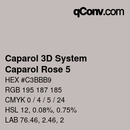 Code couleur: Caparol 3D System - Caparol Rose 5 | qconv.com