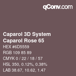 Código de color: Caparol 3D System - Caparol Rose 65 | qconv.com