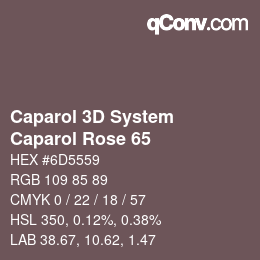 カラーコード: Caparol 3D System - Caparol Rose 65 | qconv.com