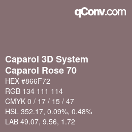 Farbcode: Caparol 3D System - Caparol Rose 70 | qconv.com