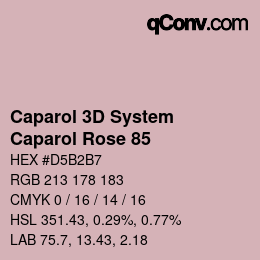 Código de color: Caparol 3D System - Caparol Rose 85 | qconv.com