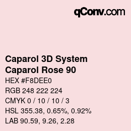 カラーコード: Caparol 3D System - Caparol Rose 90 | qconv.com