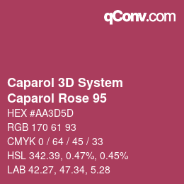 カラーコード: Caparol 3D System - Caparol Rose 95 | qconv.com