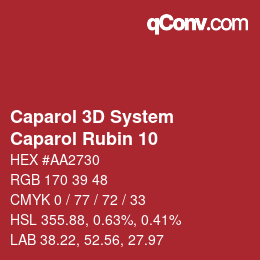 Farbcode: Caparol 3D System - Caparol Rubin 10 | qconv.com