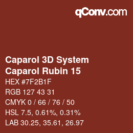 Color code: Caparol 3D System - Caparol Rubin 15 | qconv.com