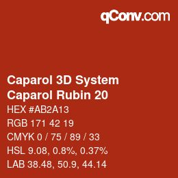 Farbcode: Caparol 3D System - Caparol Rubin 20 | qconv.com