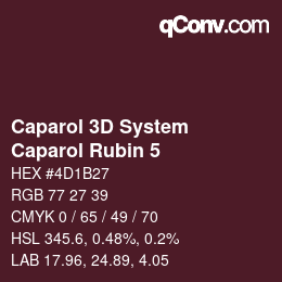 Farbcode: Caparol 3D System - Caparol Rubin 5 | qconv.com