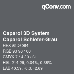 Código de color: Caparol 3D System - Caparol Schiefer-Grau | qconv.com