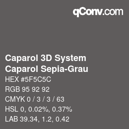 Farbcode: Caparol 3D System - Caparol Sepia-Grau | qconv.com