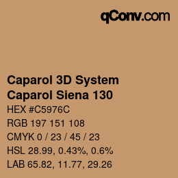 Color code: Caparol 3D System - Caparol Siena 130 | qconv.com