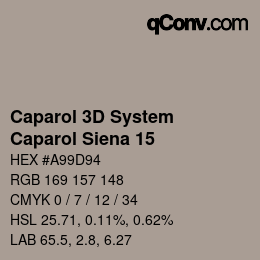 Farbcode: Caparol 3D System - Caparol Siena 15 | qconv.com