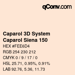 カラーコード: Caparol 3D System - Caparol Siena 150 | qconv.com