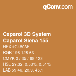 颜色代码: Caparol 3D System - Caparol Siena 155 | qconv.com