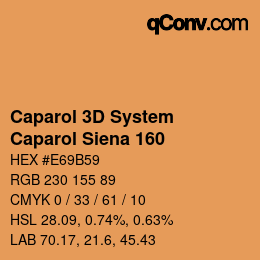 カラーコード: Caparol 3D System - Caparol Siena 160 | qconv.com