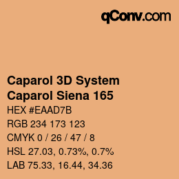 Code couleur: Caparol 3D System - Caparol Siena 165 | qconv.com