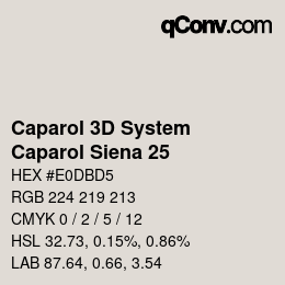 Farbcode: Caparol 3D System - Caparol Siena 25 | qconv.com
