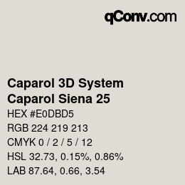 カラーコード: Caparol 3D System - Caparol Siena 25 | qconv.com