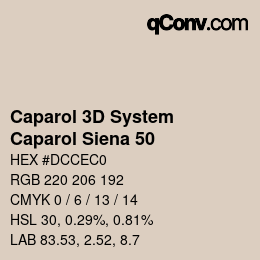 Farbcode: Caparol 3D System - Caparol Siena 50 | qconv.com