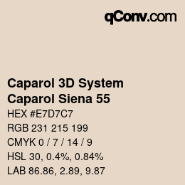 Código de color: Caparol 3D System - Caparol Siena 55 | qconv.com