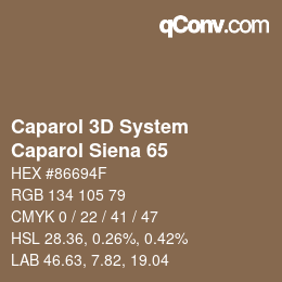 Farbcode: Caparol 3D System - Caparol Siena 65 | qconv.com