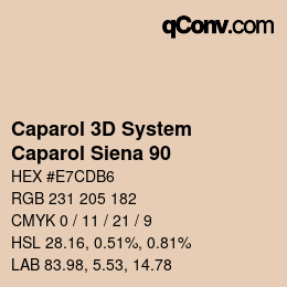 Color code: Caparol 3D System - Caparol Siena 90 | qconv.com