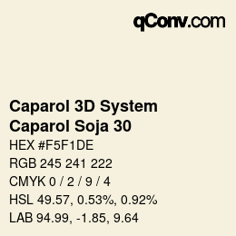 Color code: Caparol 3D System - Caparol Soja 30 | qconv.com