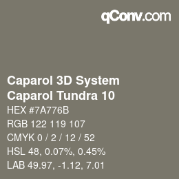 Color code: Caparol 3D System - Caparol Tundra 10 | qconv.com