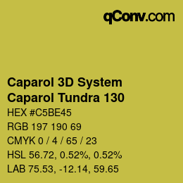 颜色代码: Caparol 3D System - Caparol Tundra 130 | qconv.com