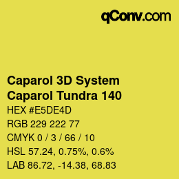 カラーコード: Caparol 3D System - Caparol Tundra 140 | qconv.com