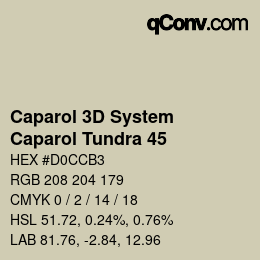 カラーコード: Caparol 3D System - Caparol Tundra 45 | qconv.com