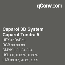 Color code: Caparol 3D System - Caparol Tundra 5 | qconv.com