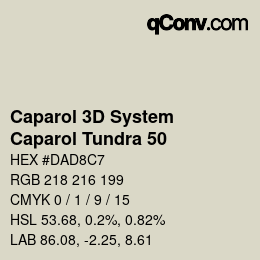 Código de color: Caparol 3D System - Caparol Tundra 50 | qconv.com