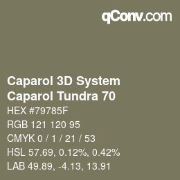 Color code: Caparol 3D System - Caparol Tundra 70 | qconv.com