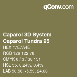 Código de color: Caparol 3D System - Caparol Tundra 95 | qconv.com